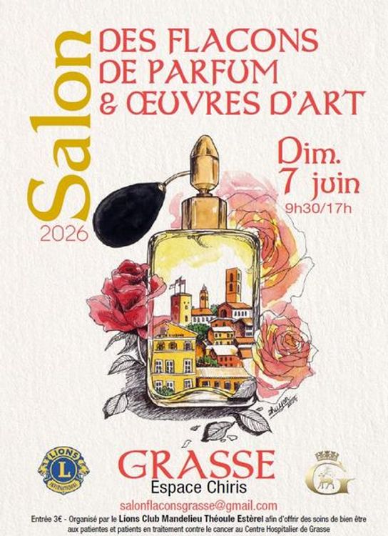 salon des flacons à parfum à grasse